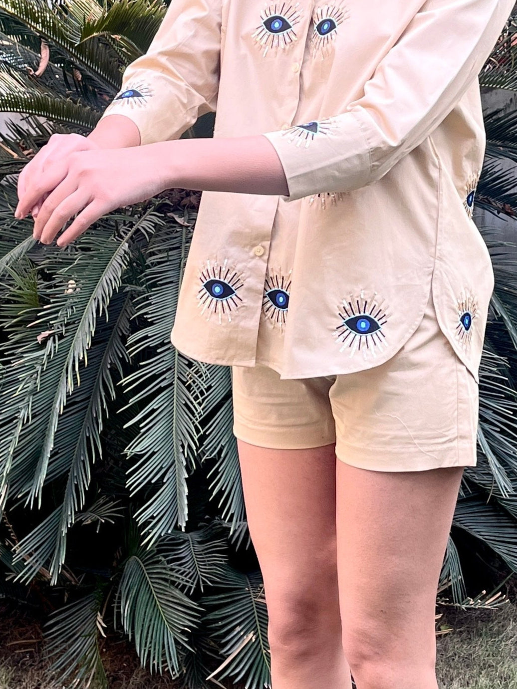 Beige Shorts