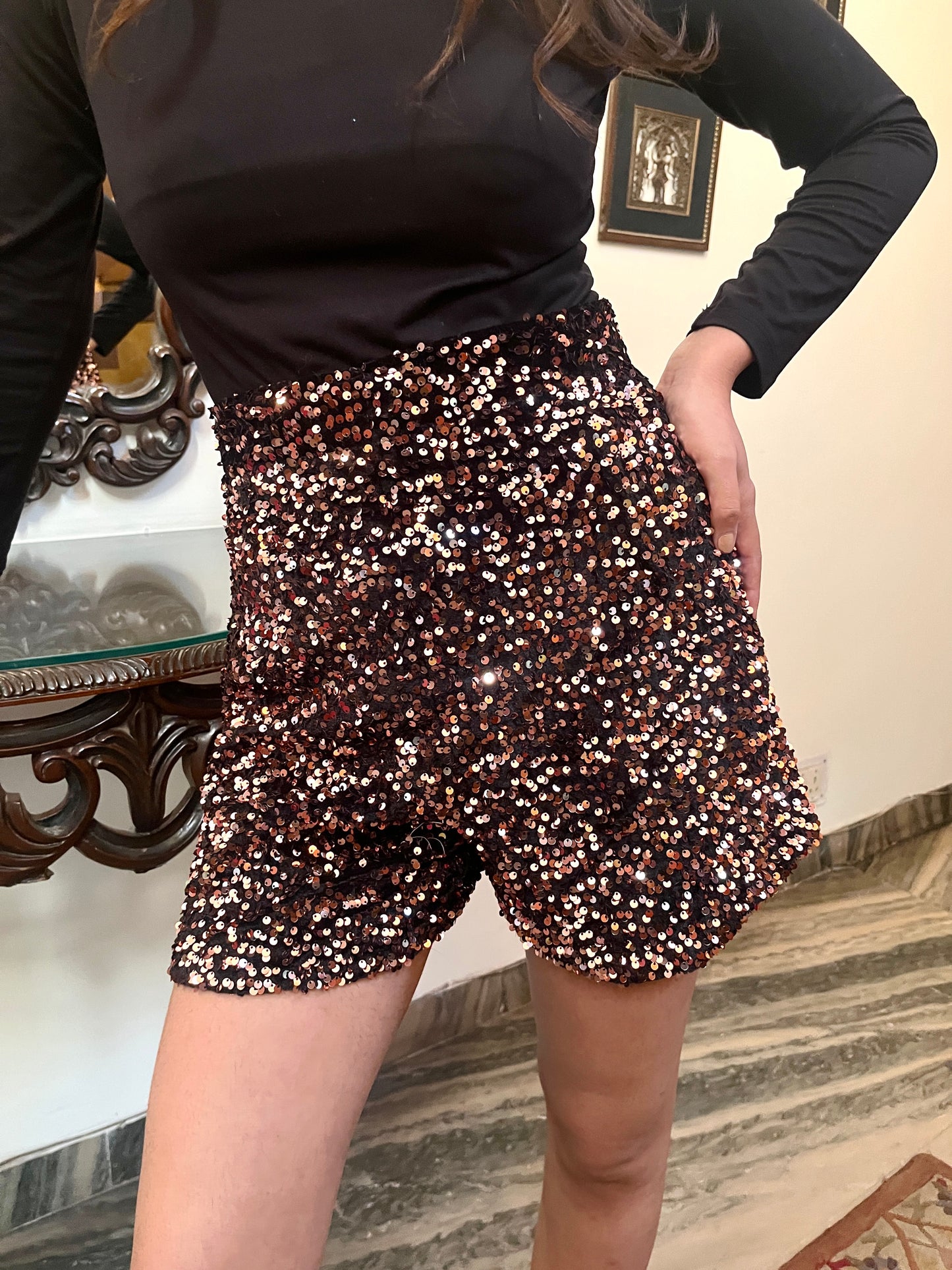 Sequin Sparkle Shorts