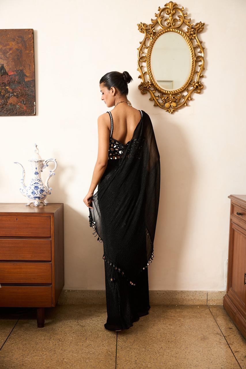 Midnight Muse Saree