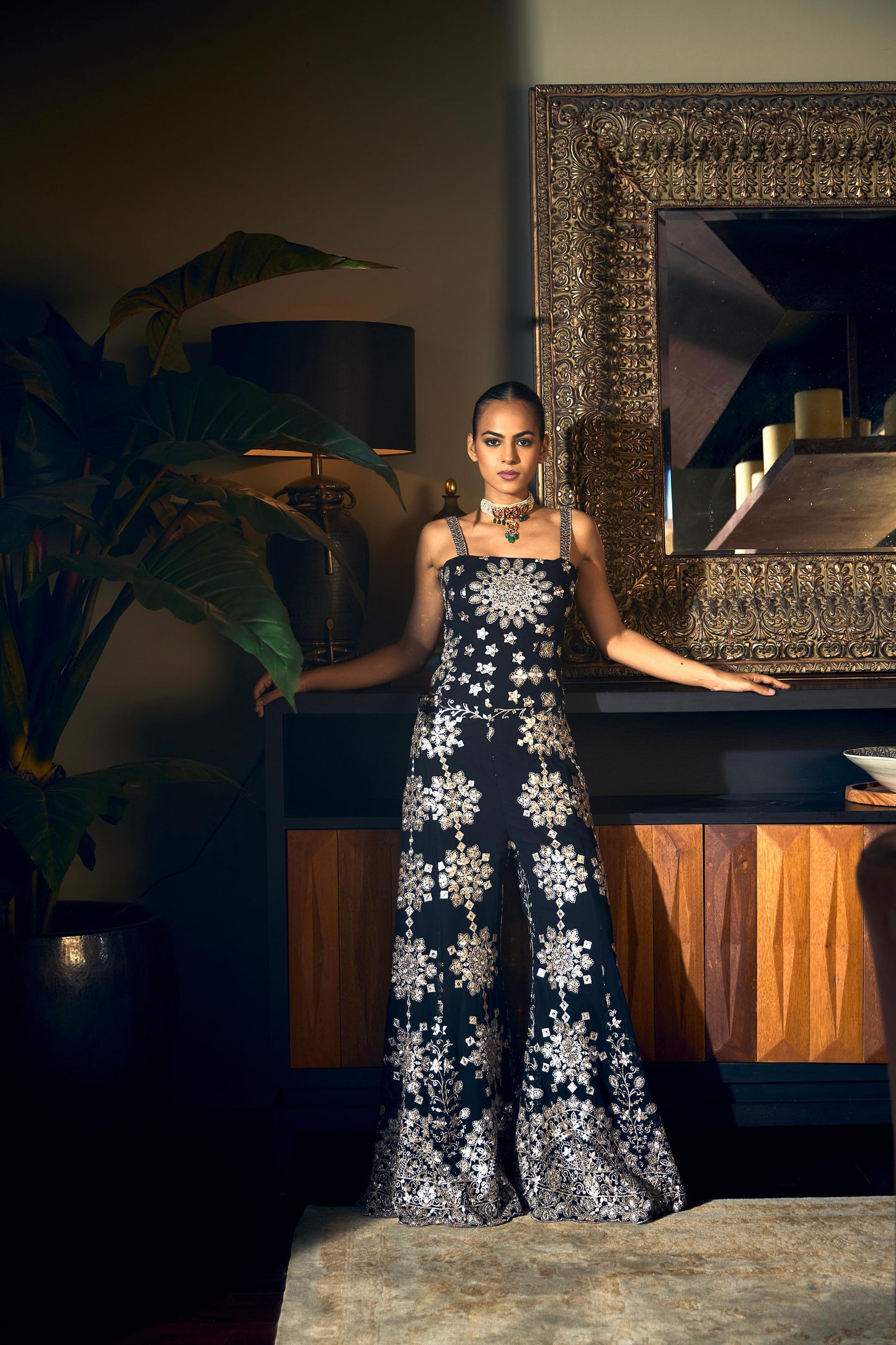 Midnight Bloom Co-ord Set