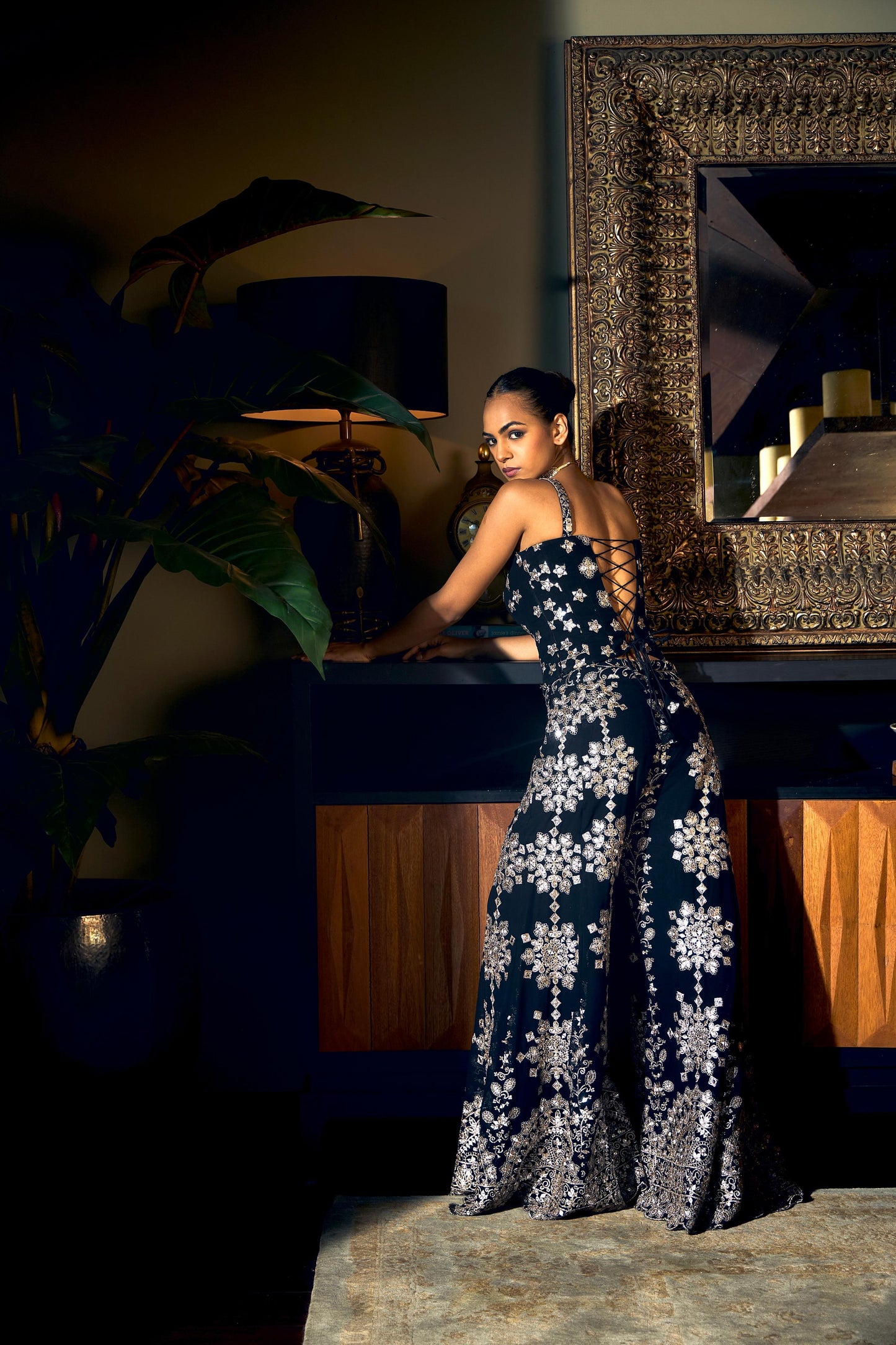 Midnight Bloom Co-ord Set