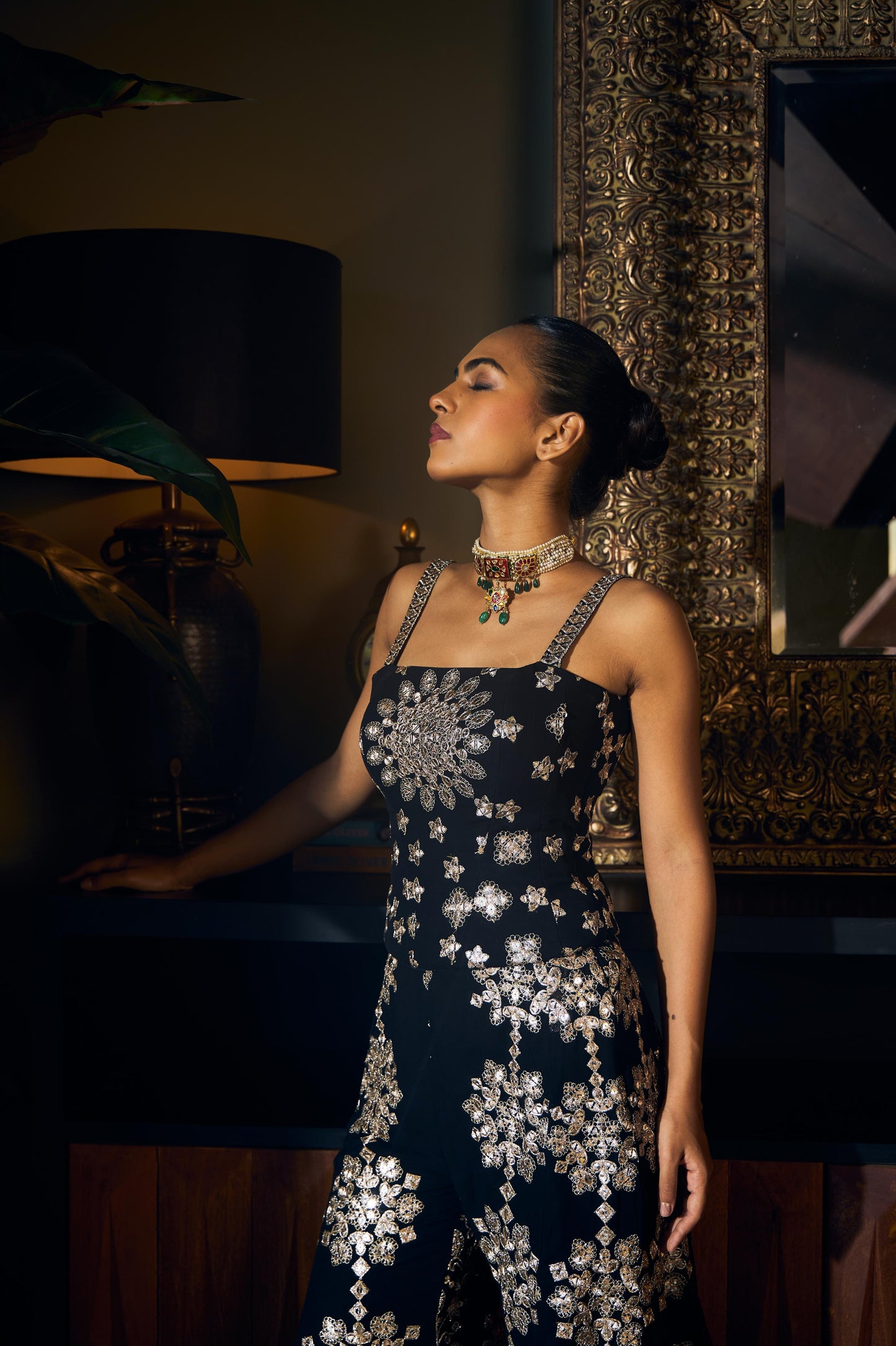 Midnight Bloom Co-ord Set